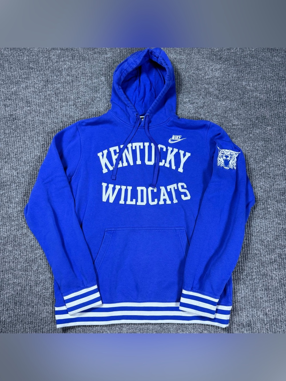 Nike Kentucky Wildcats Legacy Retro Pullover Hoodie Mens Large Royal Blue Logo